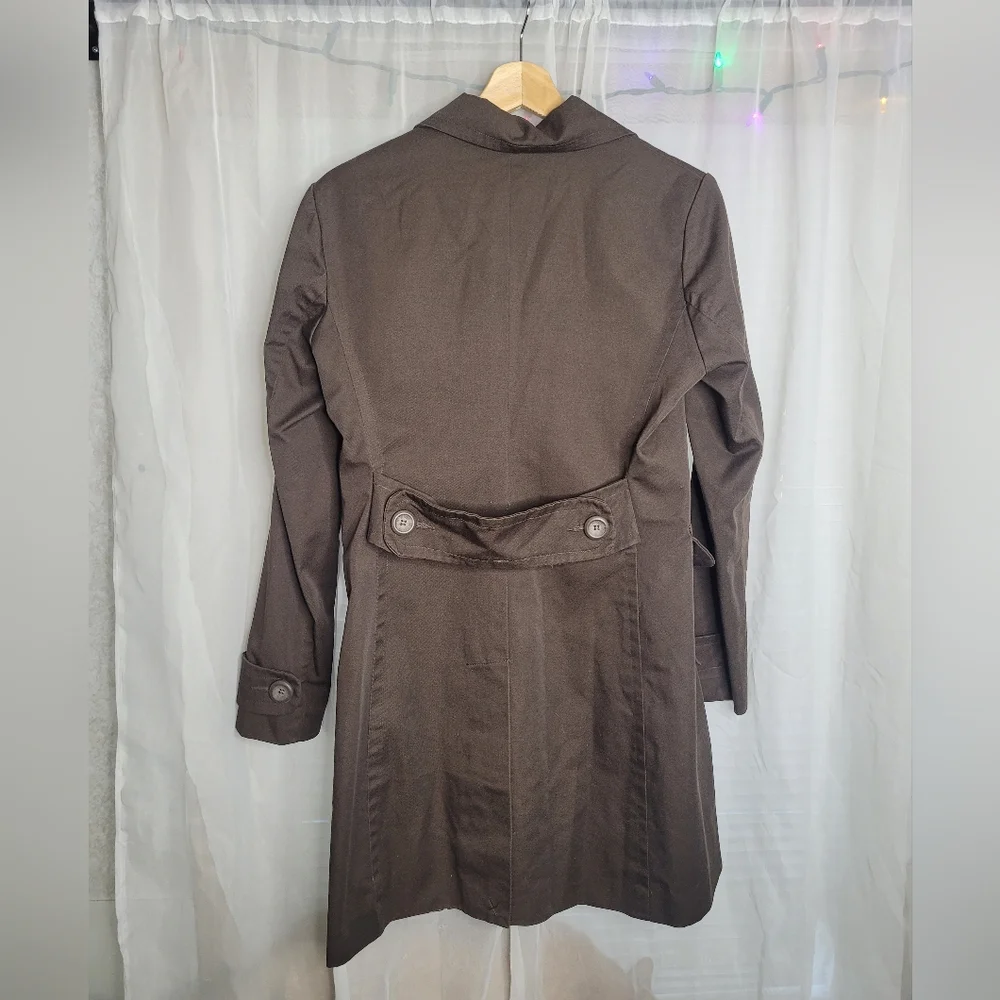Urban Behavior Trench Coat Lightweight vintage Jacket womens large Brown